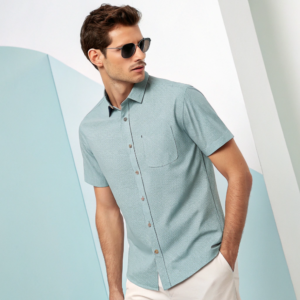 White Zip-Neck Polo T-Shirt