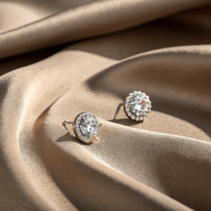 Crystal Stud Artificial Earrings